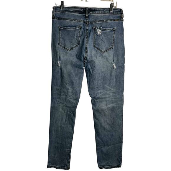 KanCan Distressed High-Rise Straight Leg Jeans Size 13/30 - Picture 3 of 7